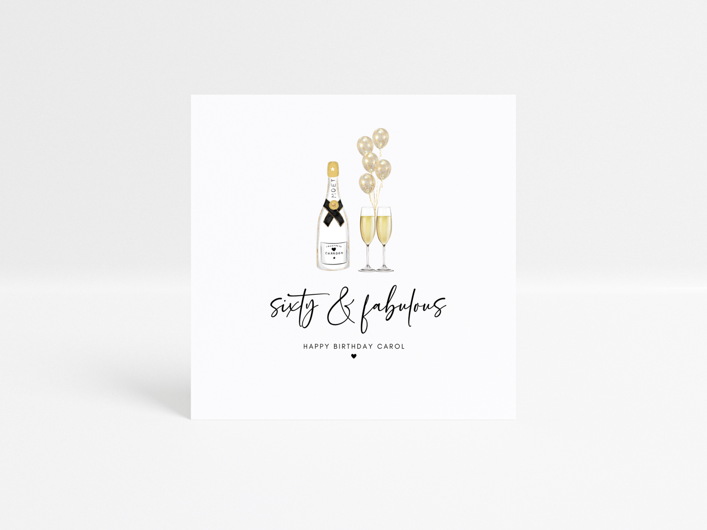 Personalised 60th Birthday Card