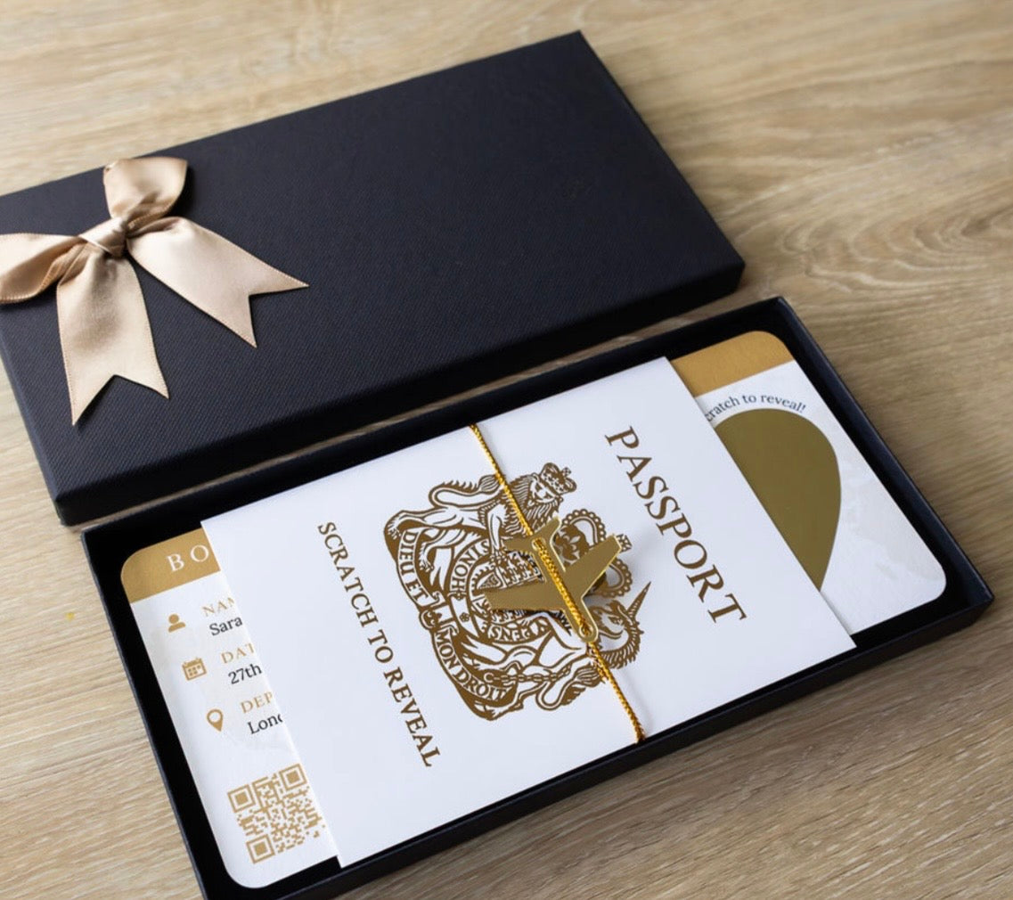 Personalised Boarding Pass Scratch Card