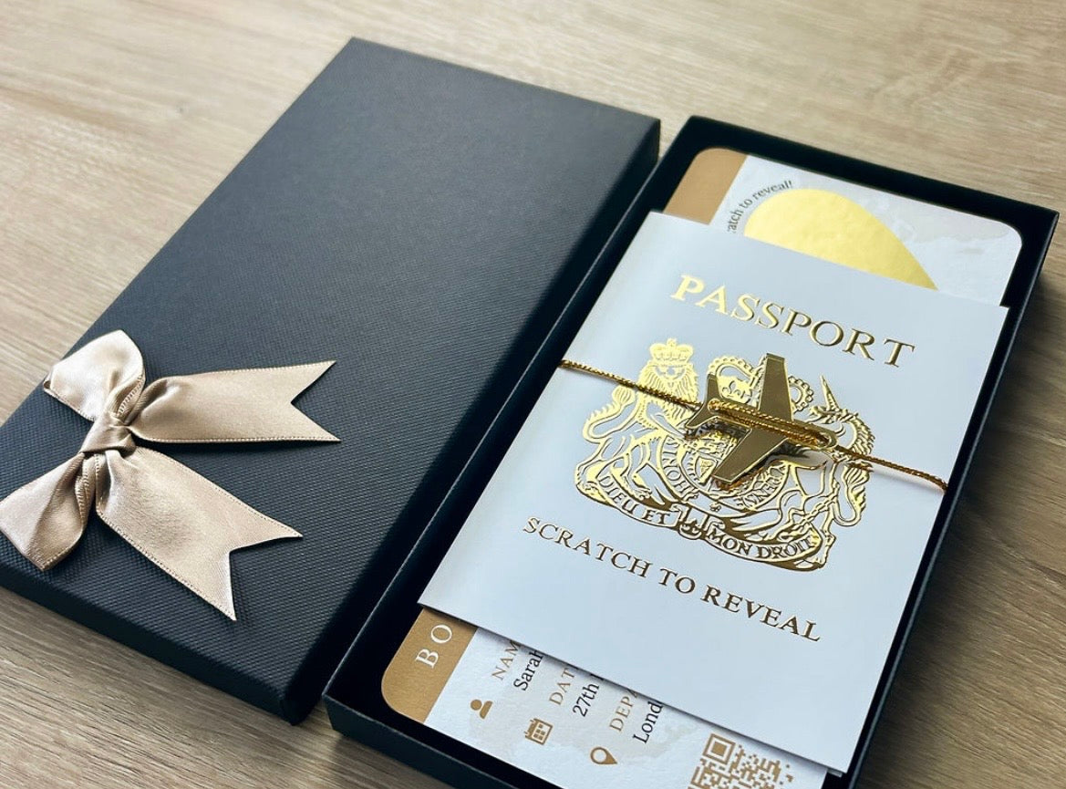 Personalised Boarding Pass Scratch Card